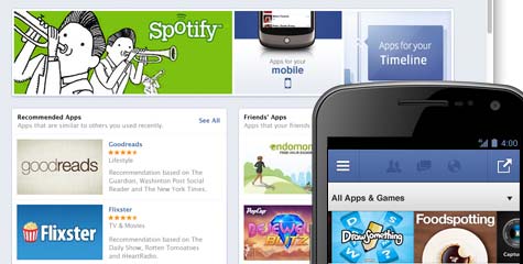 App Center, Android Facebook apps, iOS, facebook launch appcenter, Paid Apps, Driving mobile installs