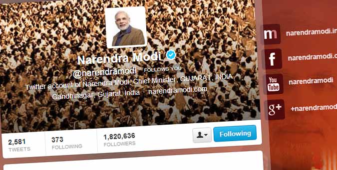 modi social media strategy, modi twitter follower list, shashi tharoor twitter